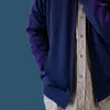 Mäns jackor nålar Lapel Collar Jacket Fjäril Broderi Bomullsbana Stripe Purple Män Kvinnor Överdimensionerad dragkedja Rörelselong Lång ärm