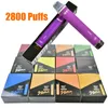 Armazém da UE 2800 baforadas E Cigarro Descartável Vape Puff Flex Cigarro Eletrônico Vape Caneta Recarregável 8ML 30 Flaovrs Dispositivo Original