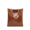 Вечерние сумки, многофункциональная вертикальная квадратная женская сумка из масляной пряной воловьей кожи, европейская и американская сумка-тоут в стиле ретро