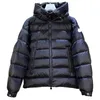 Designer Mens Down Puffer Jacket mode broderad märke Kvinnor Färgglad stripe Packet Parkas Zip Up Jackets Coats Warm Winter Men's123