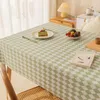 Table Cloth Light Luxury High-end Tablecloth Waterproof Oil Resistant And Wash Free Student Rectangular PVC Dining