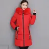 Nowy przylot kurtka zimowa Kobiety długie parko bawełniane swobodne kurtki z kapturem ciepłe parkas płaszcz płaszczy płaszczy plus size xxxl