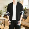 Japanse kimono vest mannen haori yukata mannelijke samurai kostuum kleding kimono jas heren shirt yukata haori KK0013178