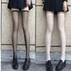 Women Socks Sexy Ultra-thin Solid Color Over Knee Stockings Summer Black White Elastic Transparent High Japanese Lolita