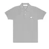 Play Mens T Designer CDG Вышивка Красное Сердце Commes Des Рубашка Повседневные женские рубашки Значок Quanlity Футболки Хлопок с коротким рукавом Летняя свободная футболка большого размера