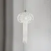 Lampes suspendues Vintage luxe lustre en cristal LED blanc chaud gradation éclairage salle à manger chambre décor créatif méduse conception luminaire