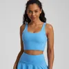 Yoga-outfit SHINBENE Super Cloud tanktop voor dames, gewatteerde lange sportbeha, hardlooptraining, crop