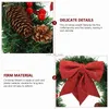 Julekorationer Xmas Wreath för Wall Bowknot Christmas Office Decor Charmig Scene Decoration PVC FRANT DOOR GRAND HKD230921