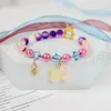 Link Bracelets Oshi No Ko Anime Accesorios Beads Bracelet For Women Hoshino Ai Character Image Woman Cute Bow Pendant Girl Jewelry