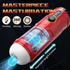 Masturbatori 4 in1 Masturbatore maschile telescopico automatico Macchina di spinta Vibrazione Pompino Figa Gemiti Masturbazione Coppa Uomini adulti Giocattolo del sesso 230920