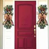 Decorazioni natalizie Cordless Prelit Stairway Trim Ghirlande natalizie per la porta d'ingresso Vacanza Parete Finestra Ornamenti appesi per interni Illuminare HKD230921