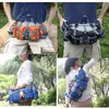 Bolsas al aire libre Bolsa de cintura al aire libre Senderismo Mochila para hombres EDC Paquete de ciclismo Paquete de botella de agua corriente Mochila de montaña de nylon impermeable Negro 230921