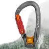 CARABINERS utomhus remskiva Carabiner Mountaineering Safety Buckle Lock Cross Strop Equipment Bearing Puls Hook 230921