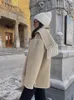 女性用ジャケット2023スカーフ付き秋のエレガントなコート女性長袖ポケットシングル胸肉冬のレディアウトウェアジャケット