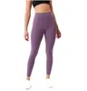 Ll High midja Yoga byxor Kvinnor Push-Up Fitness Leggings Soft Elastic Hip Lift T-formade sportbyxor som kör träning Lady 28 färger