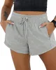 LU-1187 Kvinnor snörning yoga shorts kör shorts gym damer casure sportkläder för flickor träning fitness shorts