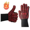 BBQ Tools Accessories 2st Fireproof Gloves Barbeque 500 graders flamskyddsmedel för värmeisolering Mikrovågsugn 230920