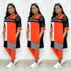 Ethnische Kleidung Frau Afrika Lose Patchwork Streifen Schleier Casual Top Hemd Und Lange Hosen 2PCS Set Plus Größe Damen afrikanische Kleidung 295W