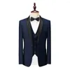 Herenkostuums Elegant voor mannen Zwart Grijs Zakelijk Formeel Mannelijk Slim Fit Jasset (Blazer Broek Vest) Bruidegom Bruiloft Schoolfeest Chic 3-delig