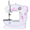 Draagbare Elektrische Naaimachine Roze Mini Handheld Handige ABS Naaimachine Kleine Enkele Naald Thuis Desktop Automatic287M