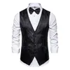 Męskie kamizelki męskie kamizelka formalna bezkładna bez rękawów Slim Fit Cardigan Groom Wedding Wedding Performance Waistcoat