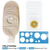 Equipamento Slim portátil 15pcs Bags6pcs Barreiras Ostomia Suprimentos Sacos de Colostomia Bolsas Drenáveis de Duas Peças com Argola e Olhar Ileostomia Stoma Care 230920