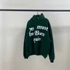 Men's Hoodies Sweatshirts Green Leaves Must Reborn Men's Hoodie Women's High Quality foam CPFM Hoodie Drake Sweatshirt Pullover T230921