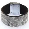 Volledige Kristal Magnetische Wikkelarmband Strass Bling Armband Wikkel Magnetische Sluiting Bracelet217z