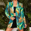 Women's Jackets Vintage Letter Irregular Printing Blazer Women Jacket High Street Fashion 2022 New Plus Size Elegant Lady Coat American Stylish T230921