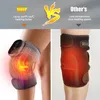 Portable Slim Equipment Thermal Knee Massager 3 in 1 Shoulder Elbow Heating Massage Support Brace Rechargeable Vibration Pad Arthritis Pain Relief 230920