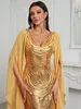 Plus Mother of the Bride sukienka Arabska Aso Ebi luksusowa syrena seksowna sukienki na studniówkę Serne szyję cekiny