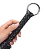 Zwepen Gewassen 116CM Paardenzweep PU Leer BULLWHIP Paardrijden Paardensport Training Zweep met Ijzeren Hoepel Handvat 230921