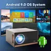 Projektörler XIDU Projektör 4K Android 9.0 Native Full HD 1080p 15000 Lümenler Bluetooth 5.1 Keystone 5G WiFi Gün ışığı Dış Mekan Ev Sineması L230923