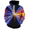 Voor heren Hoodies 2023 Vortex 3D Print Sweatshirt met capuchon Grafisch Grafisch Dagelijks Uitgaan Basic Informeel Trui Lange mouw