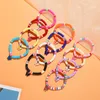 Strand coloré en céramique douce perlée papillon pendentif Bracelet ensemble de cartes avec 12 Bracelets pour hommes et femmes Pulsera