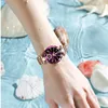 Pulseras con dijes Reloj POEDAGAR para mujer Diseño de joyería de lujo Relojes de pulsera de cuarzo de acero de oro rosa Relojes de pulsera de marca suiza a prueba de agua 230921