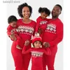 Tenues assorties pour la famille 2023 Vêtements du Nouvel An Ensemble de pyjamas de famille de Noël Mère Père Enfants Tenues assorties Bébé Barboteuse Pyjamas doux Look familial T230921