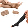 Women Socks Zipper Compression Stockings Men&Women Pressure Nylon Knee Unisex Leg Support Stretch Open Toe Long