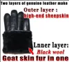 Five Fingers Gloves Deerskin Pattern Male Leather Sheepskinfur in one Female Goatskin Sheep Fur Wool Winter Thickening Warm 230921