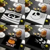 Table Napkin Black Bat Castle Placemat Halloween Mat Non-slip Insulation El Western Food Festive Party Decorative