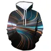 Voor heren Hoodies 2023 Vortex 3D Print Sweatshirt met capuchon Grafisch Grafisch Dagelijks Uitgaan Basic Informeel Trui Lange mouw