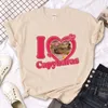 Dames T-shirts Capibara Capybara Tee Dames Streetwear Designer Manga Top Vrouwelijke kleding