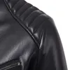 Hommes en cuir Faux Drop Jacket Hommes Automne Slim Fit Moto Bomber Vestes Manteaux Grande Taille 5XL 230921