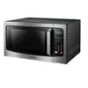 ML2-EM09PA (BS) Forno de micro-ondas de bancada pequena com 6 menus automáticos, itens essenciais de cozinha, função silenciosa, modo ECO, 0,9 pés cúbicos, 1 porco