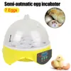 Altri articoli per animali domestici Allevatrice per pollame Incubatrice per uova Temperatura intelligente automatica 7 uova Strumento per allevamento di uccelli di anatra di pollo 230920