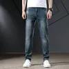 Mens Jeans KSTUN Corte Reto Para Homens Negócios Casual Masculino Calças Jeans Comprimento Total Calças Clássico Hombre Marca de Alta Qualidade 230921