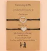 Charm Bracelets Stainless Steel Love Heart Charms Mommy And Me Card For Women