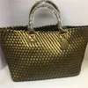 Bag Jodie Venetaabottegs Woven Women's Bag 2024 Star Same Hand Leisure One Shoulder Portable Large Capacity Vegetable Basket