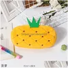 Storage Bags 1Pcs Kawaii Cartoon Pencil Case Plush Cute Handle Pencilcase School Supplies Bag For Boy Girl Stationery Pouch 20220929 Dhpql