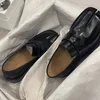 Elbise deri daireler tasarımcısı Sapatos feminino tabi Mary janes rahat loafers sığ kadınlar zapatos para mujeres traf 230921